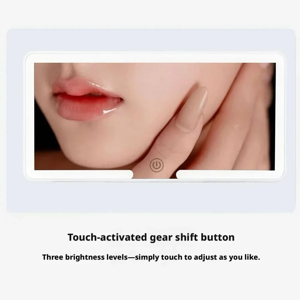 Portable Rechargeable LED Car Sun Visor Makeup Mirror