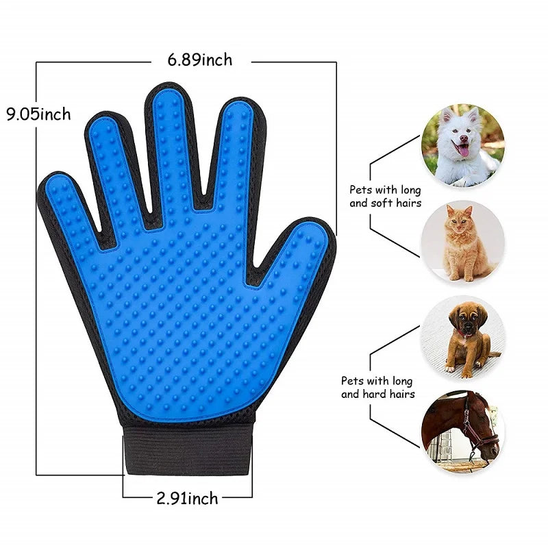 Pet Grooming & Deshedding Glove 🐾
