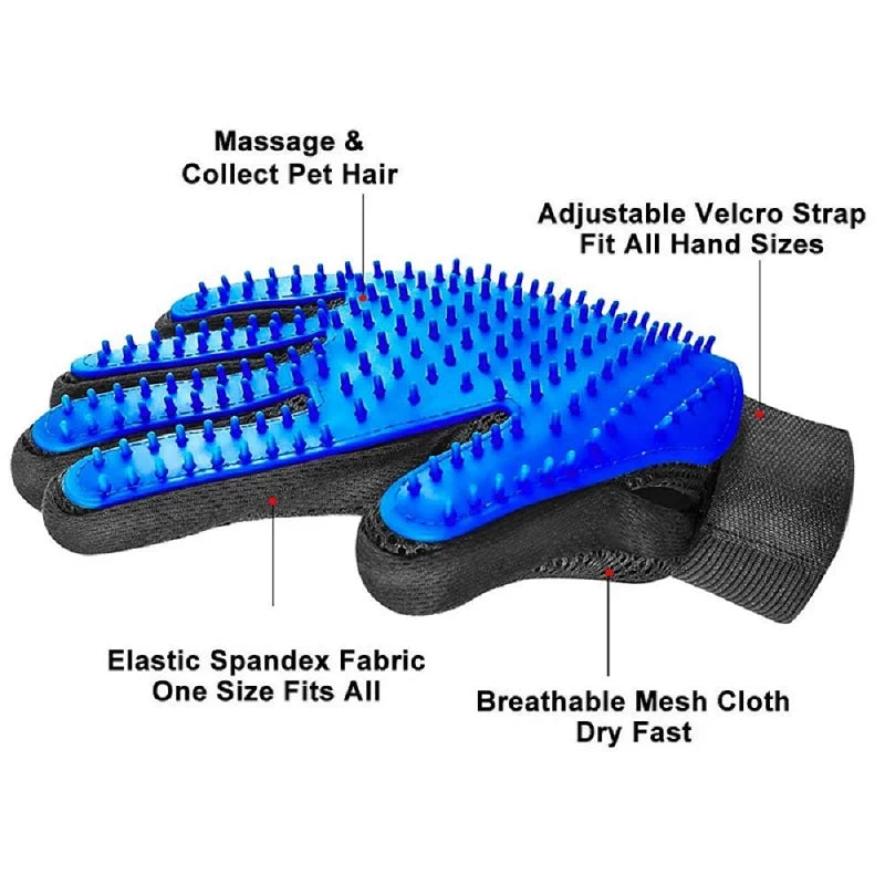 Pet Grooming & Deshedding Glove 🐾