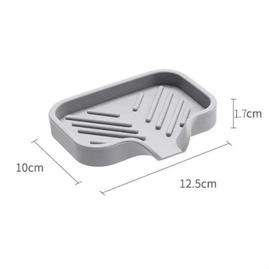 Silicone Sink Organizer Tray with Drain Spout – Large