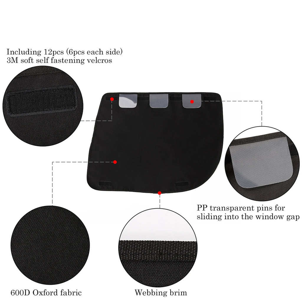 2-Pack Waterproof Pet Car Door Protectors