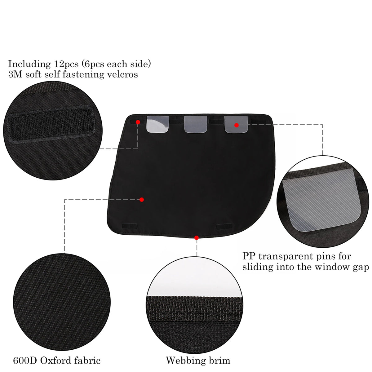 2-Pack Waterproof Pet Car Door Protectors