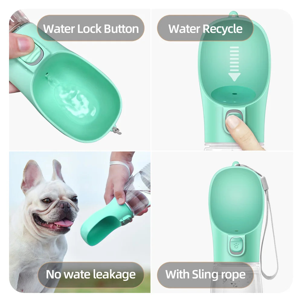 Portable Pet Water Bottle – Leakproof Travel Dispenser
