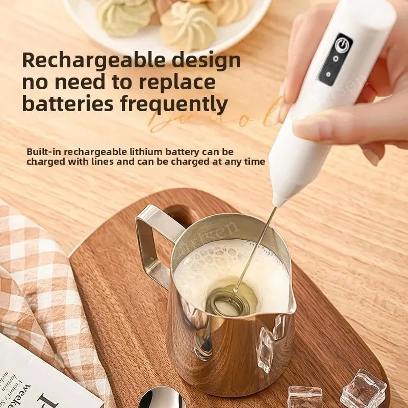 Rechargeable 3-Speed Milk Frother