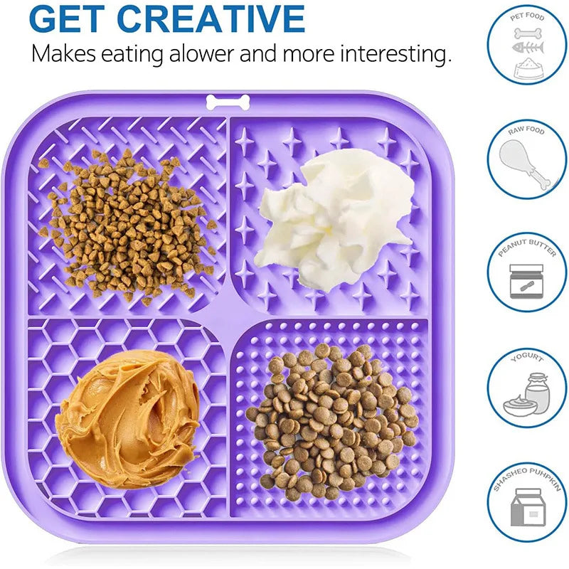 Pet Licking Mat & Slow Feeder 🐾
