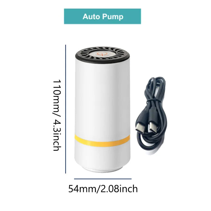 Rechargeable Food Vacuum Sealer Kit with Reusable Bags