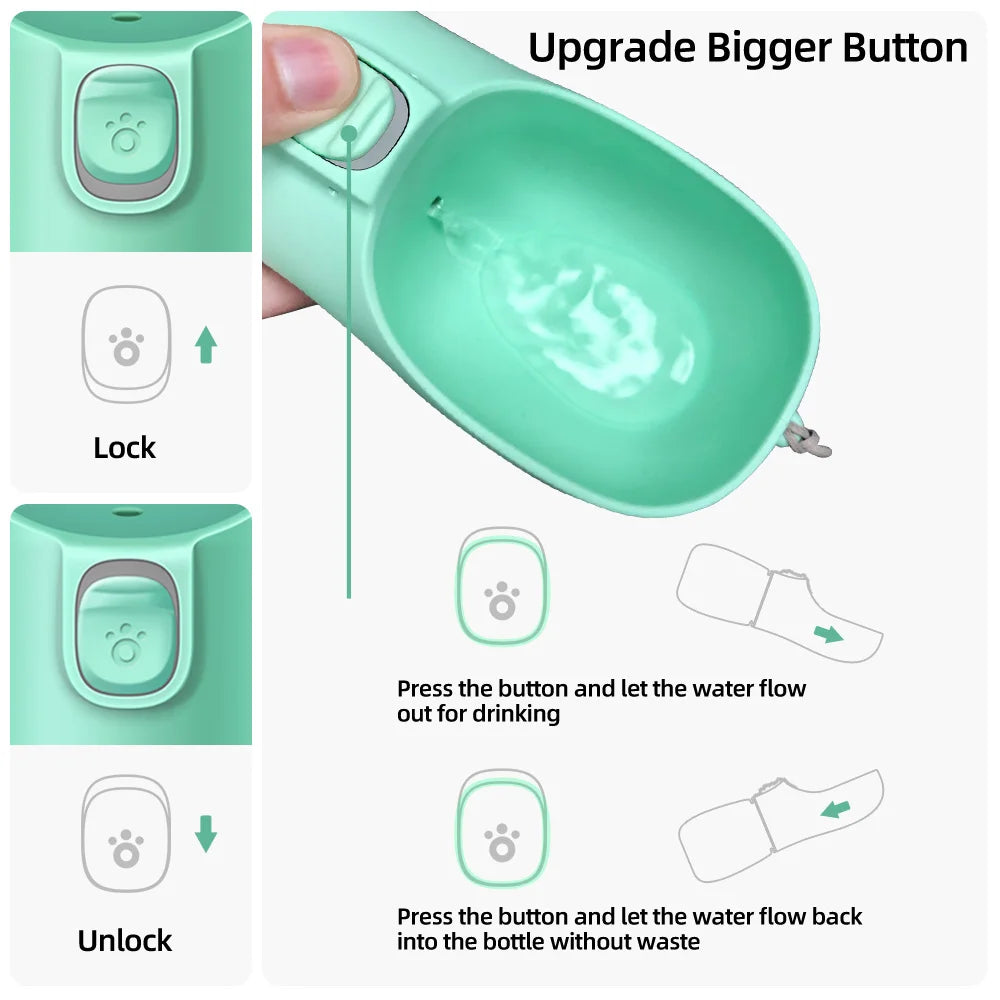 Portable Pet Water Bottle – Leakproof Travel Dispenser
